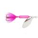 Wordens Rooster Tail In-Line Spinner, 2 3/4in, 1/4 oz, Treble Hook, Pink, 212-PK