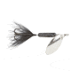 Wordens Rooster Tail In-Line Spinner, 2 3/4in, 1/4 oz, Treble Hook, Silver Shad, 212-SS