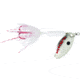 Wordens Rooster Tail In-Line Spinner, 2 3/4in, 1/4 oz Treble Hook, Snow with Red Hook, 212R-SNOW