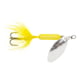 Worden's Rooster Tail In-Line Spinner, 2 3/4in, 1/4 oz, Treble Hook, Yellow, 212-YL