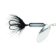 Wordens Rooster Tail In-Line Spinner, 2in, 1/16 oz Single Hook, Black, 0148-3342