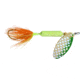 Wordens Rooster Tail In-Line Spinner, 2in, 1/16 oz Single Hook, Strobe Chartreuse, S206-SCHR
