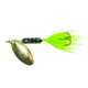 Wordens Rooster Tail In-Line Spinner, 2in, 1/16 oz Treble Hook, Fire Fly, 206-FFLY