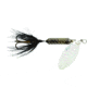 Wordens Rooster Tail In-Line Spinner, 2in, 1/16 oz Treble Hook, Flash Black, 206-FBL