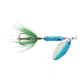 Wordens Rooster Tail In-Line Spinner, 2in, 1/16 oz Treble Hook, Flash Blue, 206-FBLU