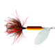Wordens Rooster Tail In-Line Spinner, 2in, 1/16 oz Treble Hook, Hammered Silver Brown Trout, 206-HSBRTR