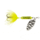 Wordens Rooster Tail In-Line Spinner, 2in, 1/16 oz Treble Hook, Metallic Chartreuse Tiger, 206-MCT