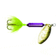 Wordens Rooster Tail In-Line Spinner, 2in, 1/16 oz Treble Hook, Metallic Purple, 206-MPUR