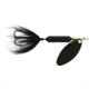 Wordens Rooster Tail In-Line Spinner, 2in, 1/16 oz Treble Hook, Midnight with Painted Blade, 206-MIDN-P