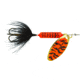 Wordens Rooster Tail In-Line Spinner, 2in, 1/16 oz Treble Hook, Orange Tiger, 206-ORT