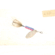 Wordens Rooster Tail In-Line Spinner, 2in, 1/16 oz Treble Hook, Rainbow Fry Silver Greyhackle, 206-RBF