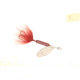 Wordens Rooster Tail In-Line Spinner, 2in, 1/16 oz, Treble Hook Red, 206-R