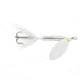 Wordens Rooster Tail In-Line Spinner, 2in, 1/16 oz Treble Hook, Shimmer Silver, 206-SMS