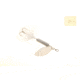 Wordens Rooster Tail In-Line Spinner, 2in, 1/16 oz, Treble Hook White, 206-WH