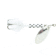 Wordens Rooster Tail In-Line Spinner, 2in, 1/16 oz Treble Hook, White Dalmation, 206-WHDA