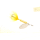 Wordens Rooster Tail In-Line Spinner, 2in, 1/16 oz, Treble Hook Yellow, 206-YL