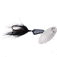 Wordens Vibric Rooster Tail Dressed Spinner, 1/4 oz, Black, 456-BL