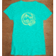 World Minded Swirl S/S Shirt - Women's-Aqua-Small