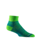 Wrightsock Double Layer CoolMesh II Quarter Sock, Blue/Green, Medium, 8052.2201