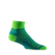 Wrightsock Double Layer CoolMesh II Quarter Sock, Blue/Green, Small, 8051.2201