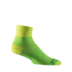 Wrightsock Double Layer CoolMesh II Quarter Sock, Lemon/Lime, Medium, 8052.3301