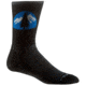 Wrightsock Escape Crew Socks, Black/PCT Logo, Large, 9563.0318