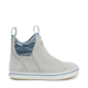 Xtratuf Leather 6 in Ankle Deck Boot - Womens, Gray/Isa Dolphin/Blue Mirage/Waveprint, 7.5, XWAL-1BG-GRY-075