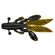 Yamamoto Baits Flappin Hog Creature Bait, 3.75in, 7pk, Green Pumpkin with Large Red, FH-07-318
