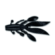 Yamamoto Baits Flappin Hog Creature Bait, 4.5in, 5pk, Black with Large Blue, FHL-05-021