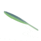 Yamamoto Baits Shad Shape Worm 3.75in, Chartreuse/Electric Blue, YAM-68L-10-9007