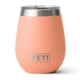 Yeti Rambler 10 oz Wine Tumbler w/MagSlider Lid, Lowcountry Peach, 21071505448
