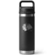 Yeti Rambler 18 oz Water Bottle w/Chug Cap, Black/NHL Blackhawks, 28100006741