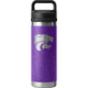Yeti Rambler 18 oz Water Bottle w/Chug Cap, Purple/NCAA Kansas State, 28100006817