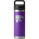 Yeti Rambler 18 oz Water Bottle w/Chug Cap, Purple/NCAA Kansas State, 28100006817