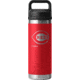 Yeti Rambler 18 oz Water Bottle w/Chug Cap, Red/MLB Reds, 28100006841
