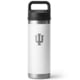 Yeti Rambler 18 oz Water Bottle w/Chug Cap, White/NCAA Indiana, 28100006873