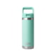Yeti Rambler 18 oz Water Bottle w/Straw Cap, Seafoam, 21071504085