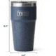Yeti Rambler 20 oz Stackable Pint w/Magslider Lid, Navy, 21071503705