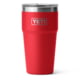 Yeti Rambler 20 oz Stackable Pint w/Magslider Lid, Rescue Red, 21071503885