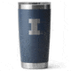 Yeti Rambler 20 oz Water Bottle w/Magslider Lid, Navy/NCAA Illinois, 28100007007