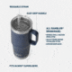 Yeti Rambler 25 oz Straw Mug, Rescue Red, 21071501894