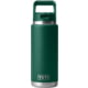 Yeti Rambler 26 oz Water Bottle w/Straw Cap, Black Forest Green, 21071504909