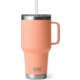 Yeti Rambler 35 oz Straw Mug w/Straw Lid, Lowcountry Peach, 21071505467