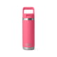 Yeti Rambler 18 oz Water Bottle w/Straw Cap, Tropical Pink, 21071502325