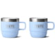 Yeti Rambler 6 oz Stackable Mugs w/Durasip Ceramic Lining - 2 Pack, Big Sky Blue, 21071504661