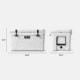 Yeti Tundra 45 Hard Cooler, Rescue Red, 65 Quart, 10045350000