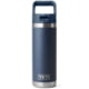 Yeti Rambler 18 oz Water Bottle w/Straw Cap, Navy, 21071504084