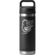 Yeti Rambler 18 oz Water Bottle with Chug Cap - MLB Baltimore Orioles, Black, 28100006710