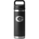 Yeti Rambler 18 oz Water Bottle with Chug Cap - NCAA Georgia, Black, 28100006719