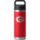 Yeti Rambler 18 oz Water Bottle with Chug Cap - NCAA Georgia, Rescue Red, 28100006843